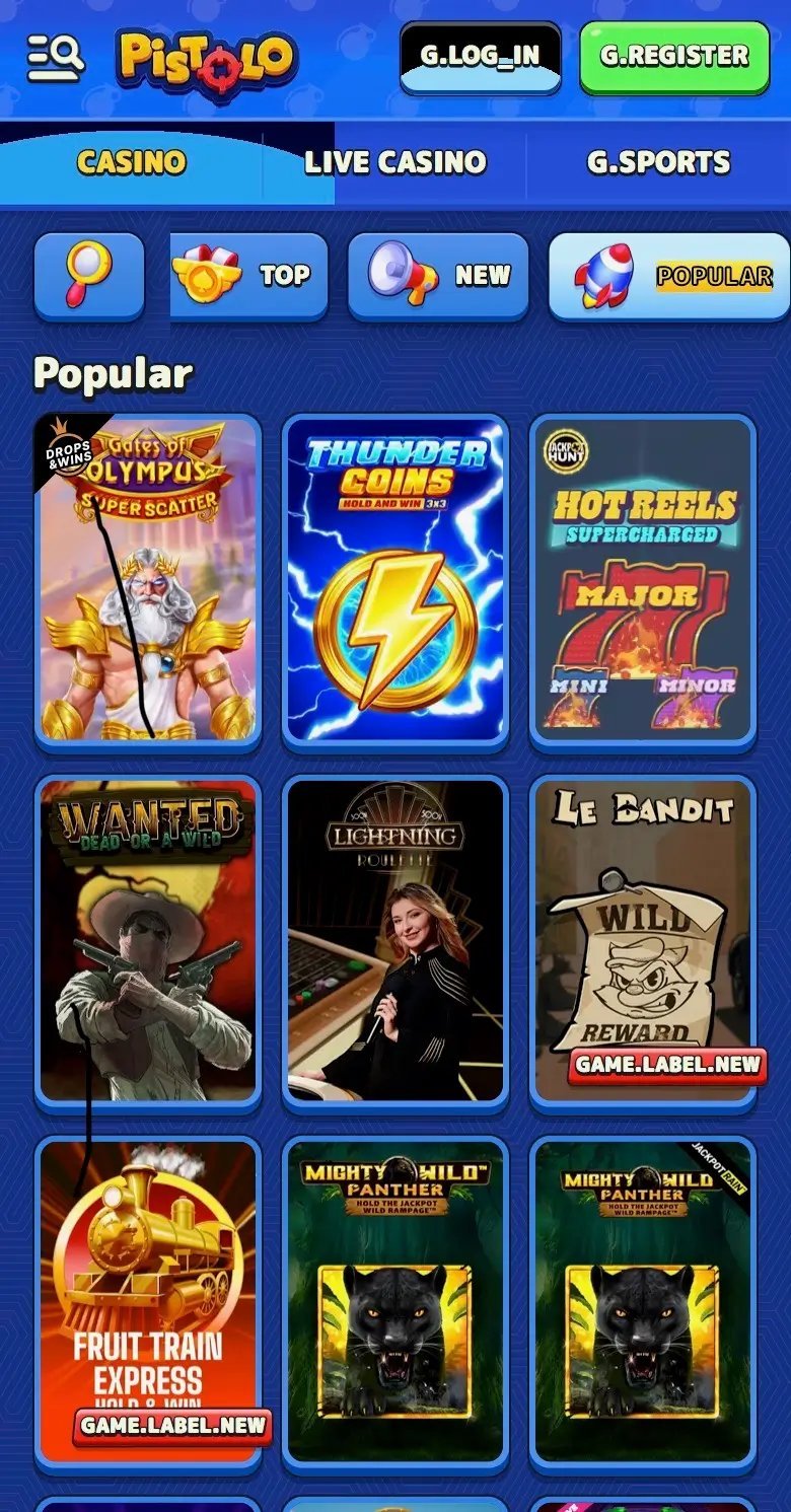Pistolo Casino: Die besten Online Spiele für deutsche Spieler abrufen, pistolo online casino login
